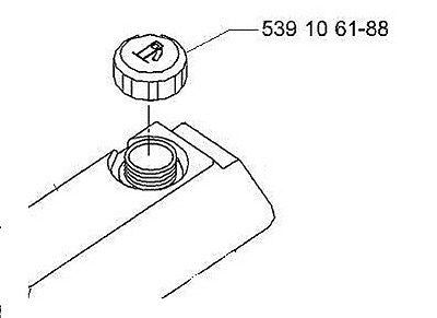 ANTI SPLASH FUEL GAS CAP HUSQVARNA ZTH IZ LZ CZ EZ MZ