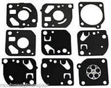 Zama GND-18 Homelite, Sears Carburetor Gasket & Diaphragm Kit trimmer carb parts