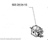 part carburetor husqvarna chainsaw 503280410 model list