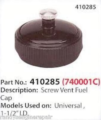 740001C 410285 Tecumseh Strikemaster Jiffy Vented Fuel Gas Cap OEM ICE  AUGER