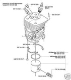 PART PISTON CYLINDER HUSQVARNA 460 chainsaw