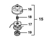 000998230 Homelite UP04408A UP04408 Sears Craftsman Trimmer Bumphead & Knob