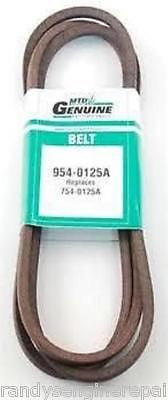 Troy Bilt, White, MTD V Belt 954-0125A Drive Rider & Snow Attachment 754-0125a