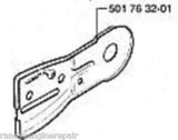 part guide plate husqvarna chainsaw fits 50,51,55