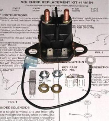 Craftsman riding discount mower solenoid location