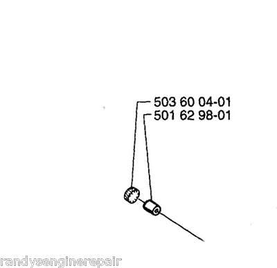 Husqvarna filter plug 503600401 + valve plug 501629801 fits