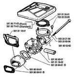 Carburetor Carb Assembly 501355301 Husqvarna 281, 288 chainsaw New OEM