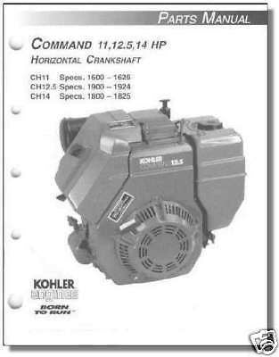 TP-2401-B PARTS Manual KOHLER Engine For CH11-CH14