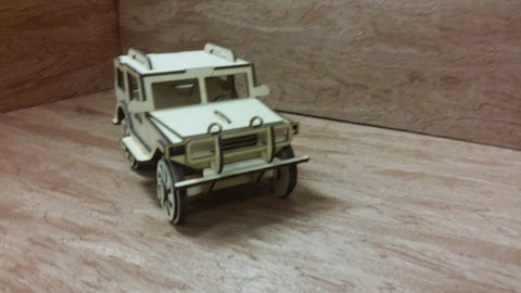Laser Cut Wooden Model Kit JeepTruck Ages 8+. Customization available! FREE US SHIPPING!