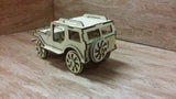 Laser Cut Wooden Model Kit JeepTruck Ages 8+. Customization available! FREE US SHIPPING!