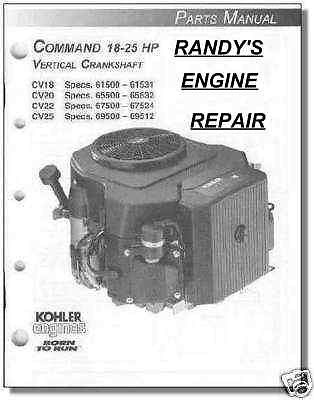TP-2461 PARTS Manual KOHLER CV18 CV20 CV22 CV25