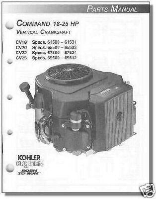 PARTS Manual for KOHLER Engine CV18 CV20 CV22 CV25