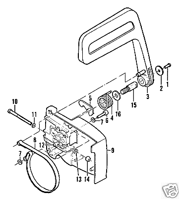 part 91273 special washer mcculloch chainsaw 55 10-10 sp125c