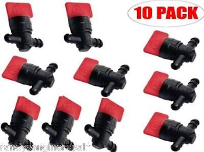 10 PK  1/4" INLET 10PK FUEL SHUT OFF VALVE TORO EXMARK SCAG LESCO SIMPLICITY MTD