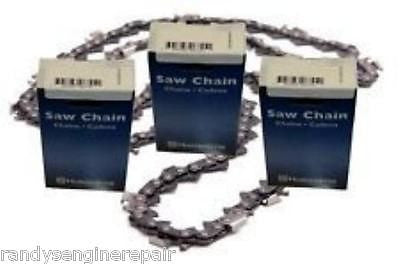 18" 3/8" .058" 3-PK Husqvarna Saw Chain 455 Rancher 460