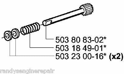 Oiler Piston Pump 503808302 Husqvarna fits 326 327 334 335 336 338 339 xpt