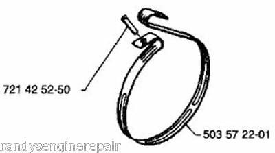 brake band HUSQVARNA 61 66 266 268 272 281 288 CHAINSAW OEM 503572201