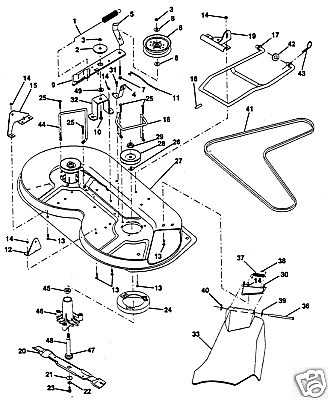 V-BELT PART 131264 AYP frigidaire RIDER MOWER