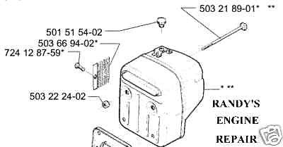 PART MUFFLER 503711307 HUSQVARNA 394 395 CHAINSAW