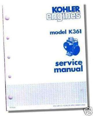 REPAIR Manual Model K361 TP-1288 NEW KOHLER Engine