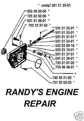 OILER oil pump ASSEMBLY HUSQVARNA 61 66 272 162 268
