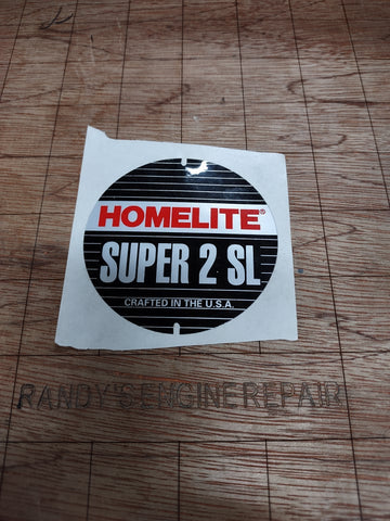 Decal for Homelite Super 2 SL chainsaw NOS OEM