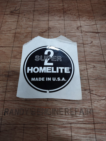 Decal for Homelite Super 2 chainsaw NOS OEM