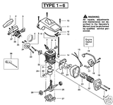 POULAN Craftsman OEM Piston Assembly Kit 42CC New