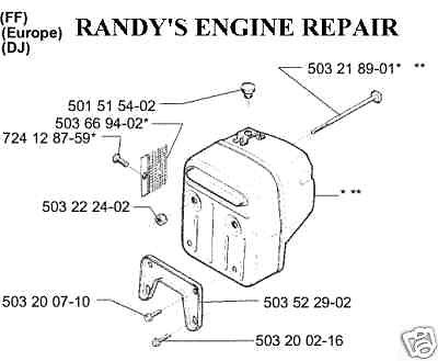 MUFFLER W/BRACKET 503711307 HUSQVARNA 394 395 CHAINSAW