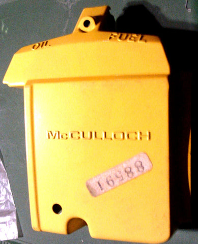 NOS McCulloch Chainsaw Mini Mac 30 Fuel & Oil Tank Cover Part # 88591 - 214642