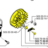 Husqvarna 503790001 Ignition Flywheel 51 55 Rancher EPA Chainsaw OEM