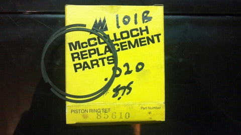 Piston Ring Set # 85610 for Vintage Mcculloch Super Pro 125, MC-101B .020" OS