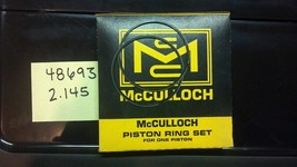 Piston Ring Set 48693 for Vintage Mcculloch Kart & Chainsaw Engines .020"