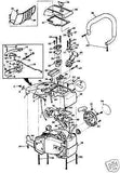 4 SCREWS 88060 for VINTAGE HOMELITE 330 CHAINSAW BOTTOM HOUSING