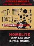 HOMELITE 350 350HG 350SL Service Informaion Maintenance Manual can use for 360