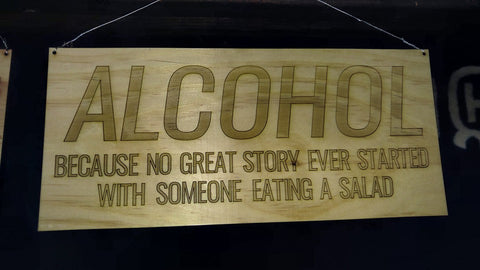 Alcohol Decorative Sign