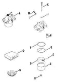 Kohler Carburetor fuel float bowl nut 47-100-06