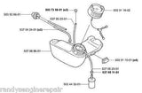 GAS fuel hose LINES Husqvarna 322 323 325 326 333 c e l