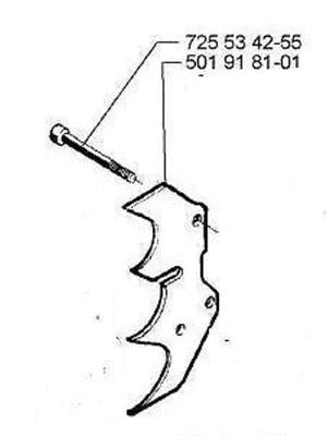 Husqvarna 501918101 725534255 felling dog bucking spike w/mounting screwS 288 281