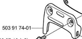 503917402 Husqvarna Muffler Support Bracket fits 357 359 357xp epa chainsaw