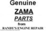 Zama 0031002 low speed mixture screw C1Q-S63 C1Q-S63A C1Q-S69 C1Q-S68D C1Q-S68 C1Q-S68a C1Q-S68b