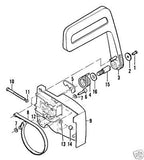 brake lever pivot pin part 91246 mcculloch chainsaw timberbear 3.7, 805, 4300