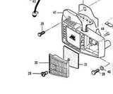 air filter vintage McCulloch 510, 515 chainsaw part number 92410 = 214346