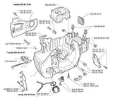 HUSQVARNA 350 CHAIN ADJUSTING SCREW KIT PART# 537071201