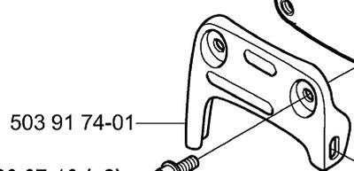 503917402 Husqvarna Muffler Support Bracket fits 357 359 357xp epa chainsaw