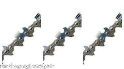 3 pack 20" Oregon 72lgx072g Chain H80 3/8 .050 72DL