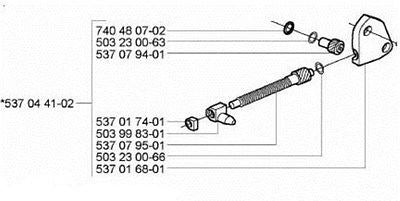 537044102 Husqvarna Chain Adjustment Tensioner Kit 537 04 41-02 New OEM