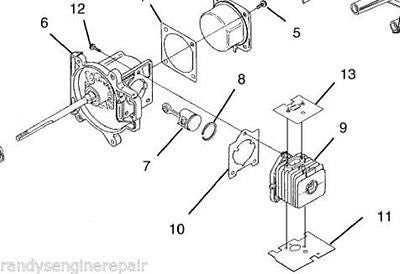 Homelite up03369a Shortblock fits many 25cc blowers up03369