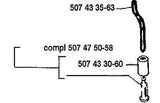 Husqvarna 507 47 50-58 530091878 Fuel Gas Petrol Hose Line Pickup assy kit
