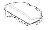 HUSQVARNA 455 460 AIR FILTER, 537255703, NEW OEM Part